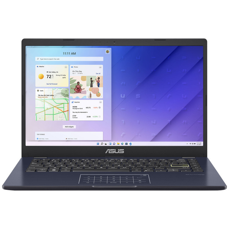 لپ تاپ 14 اینچی ایسوس مدل Vivobook Go 14 E410KA-CL464-Celeron N4500-4GB DDR4-64GB eMMC-256GB SSD-TN-W - کاستوم شده