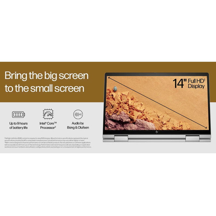 لپ تاپ 14 اینچی اچ پی مدل ENVY X360 14-ES1013DX-Core 5 120U-8GB DDR4-512SSD-W-Touch