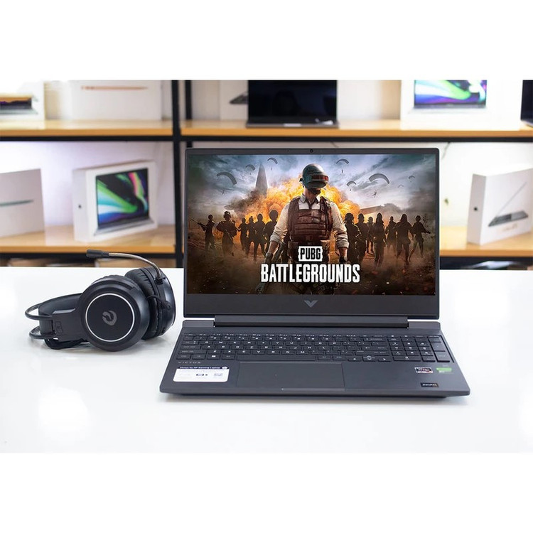 لپ تاپ 15.6 اینچی اچ پی مدل Victus 15-FB2063DX-R5 7535HS-16 GB RAM DDR5-512 GB SSD -RX6550M-FHD-W -