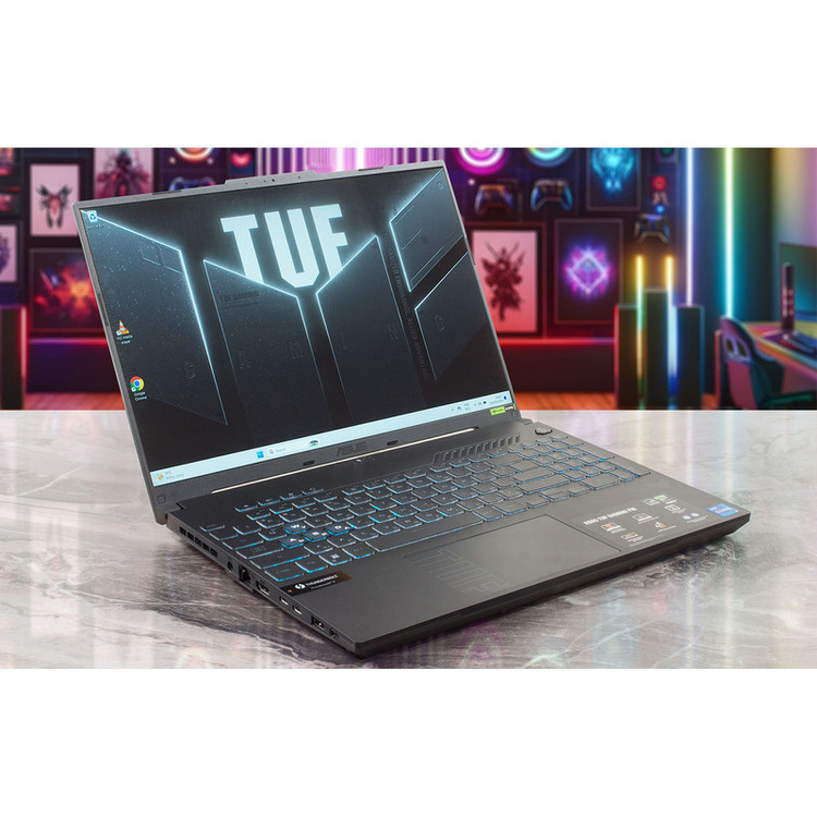 ۰ لپ تاپ 16 اینچی ایسوس مدل TUF Gaming F16 FX607VJ-RL012W-Core 5 210H-16GB DDR5 -512GB SSD-RTX 3050 6GB-FHD 144Hz