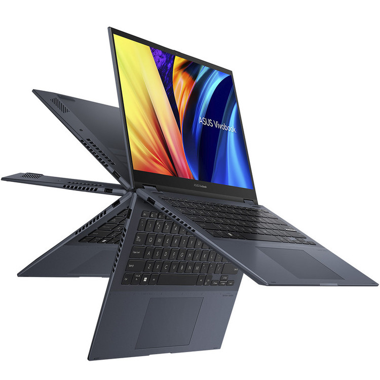 ۰ لپ تاپ 14 اینچی ایسوس مدل Vivobook S 14 Flip -TP3402VA i7 13700H-16GB DDR4 3200MHz-512GB SSD-Touch-Backlit-W