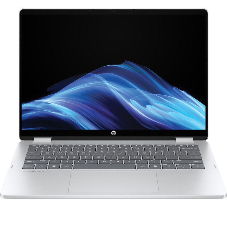 ۰ لپ تاپ 14 اینچی اچ پی مدل OmniBook 5 Flip 14-fp0013dx-Core 5 120U-8GB LPDDR5-512GB SSD-Touch-Backlit-W