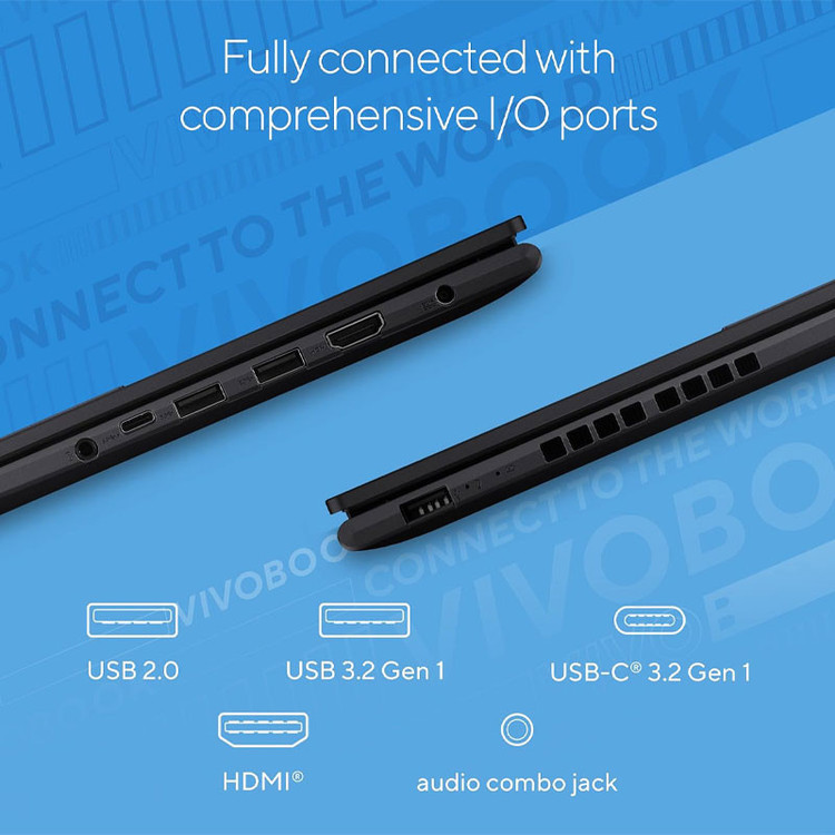 ۰* لپ تاپ 16 اینچی ایسوس مدل Vivobook 16 F1605VA-WS74-i7 1355U-16GB DDR4 3200MHz-512GB SSD-IPS-W