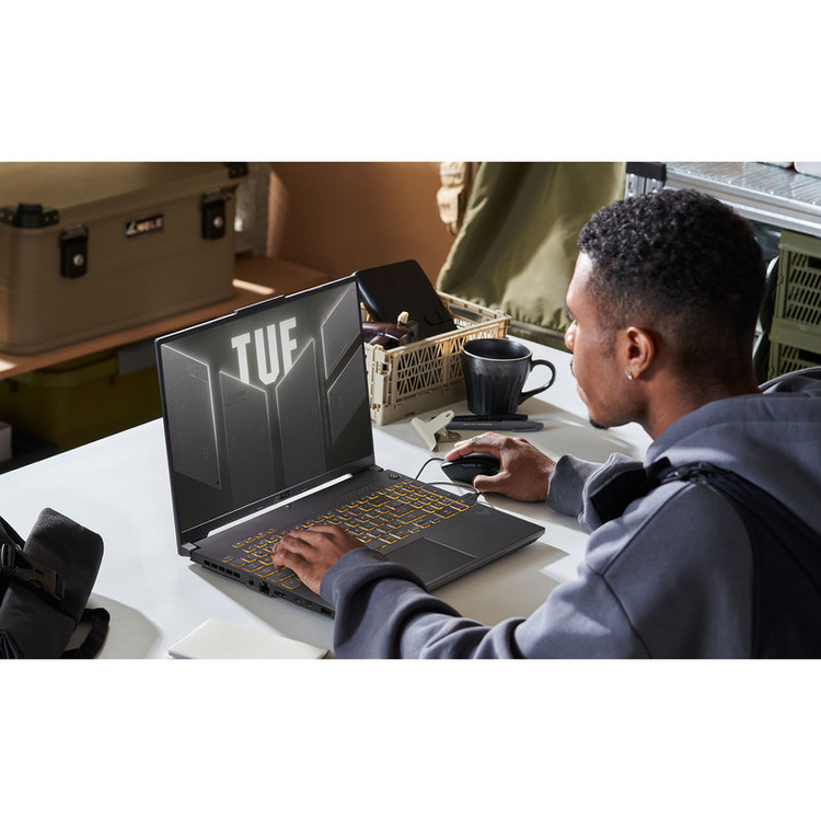 ۰ لپ تاپ 15.6 اینچی ایسوس مدل TUF Gaming F15 FX507VU i7 13620H-16GB DDR5-512GB SSD-RTX4050 6GB -FHD 144Hz-W