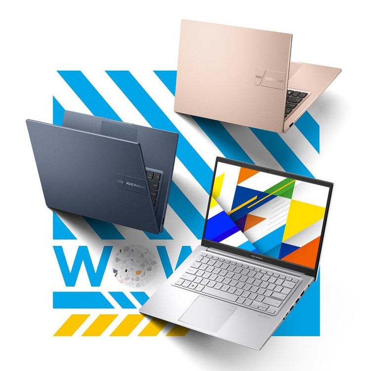 لپ تاپ 14 اینچی ایسوس مدل Vivobook 14 X1404VA-I512256-i5 1334U-12GB DDR4 3200MHz-512GB SSD-TN