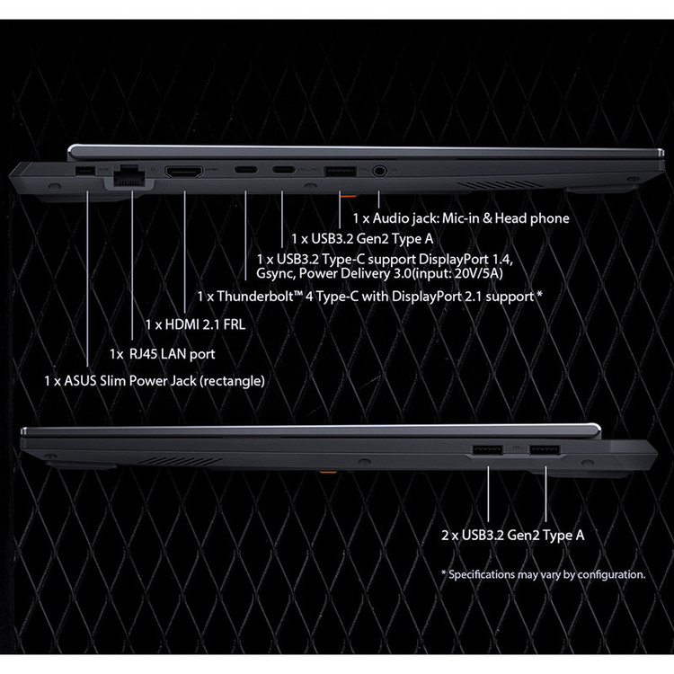 ۰ لپ تاپ 16 اینچی ایسوس مدل TUF Gaming F16 FX608JMR-i7 14650HX-RTX5060 8GB-16GB DDR5 5600MHz-1TB SSD-WUXGA 165Hz-W
