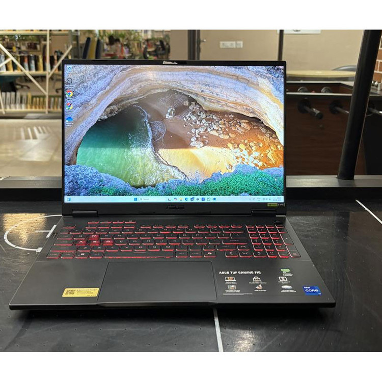 ۰ لپ تاپ 16 اینچی ایسوس مدل TUF Gaming F16 FX608JMR-i7 14650HX-RTX5060 8GB-16GB DDR5 5600MHz-1TB SSD-WUXGA 165Hz-W