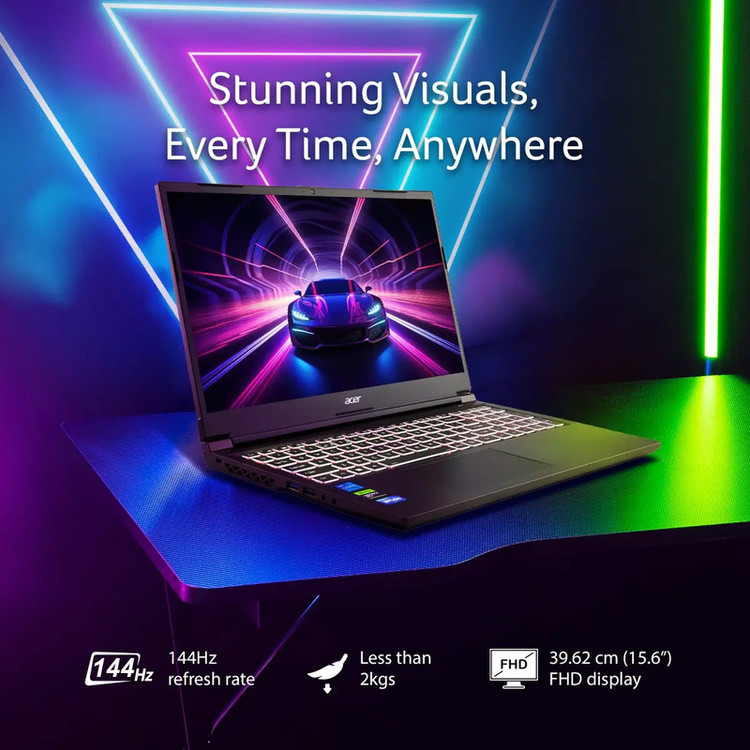 لپ تاپ 15.6 اینچی ایسر مدل Aspire 7 A715-79G-Core 7 240H-RTX4050 6GB-16GB DDR4 3200MHz-512GB SSD-FHD 144Hz