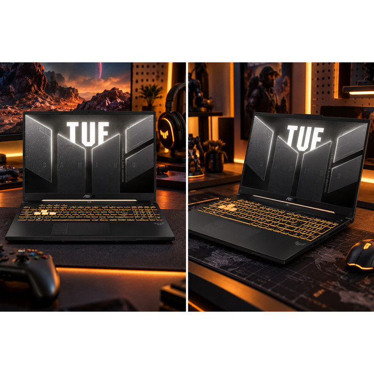 لپ تاپ 16 اینچی ایسوس مدل TUF Gaming F16 FX607JR-Core 5 205H-RTX3050 6GB-16GB DDR5 5600MHz-512GB SSD-WUXGA 144Hz